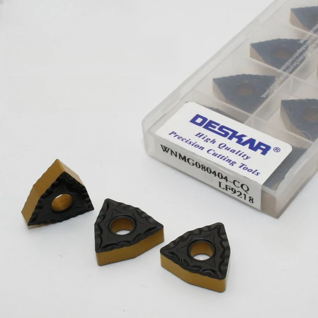WNMG  WNMG080404/WNMG080408/WNMG080412-CQ LF9218 DESKAR cnc cutting  inserts  machine Original cut carbide turning tools for lathe