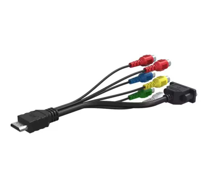 Factory Wholesale 0.5m AV Cable RCA Full Interface Fast Transmission Audio Video Cable Cord Play Station 2 3 Game TV Accessories