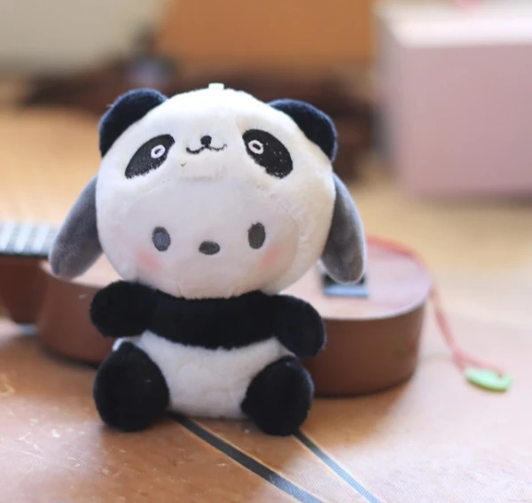 Мультфильм аниме Sanrios COS Panda серии плюшевая игрушка Kawaii Mymelody Cinnamorol Kuromi Pochacco Мягкая Плюшевая Кукла кулон