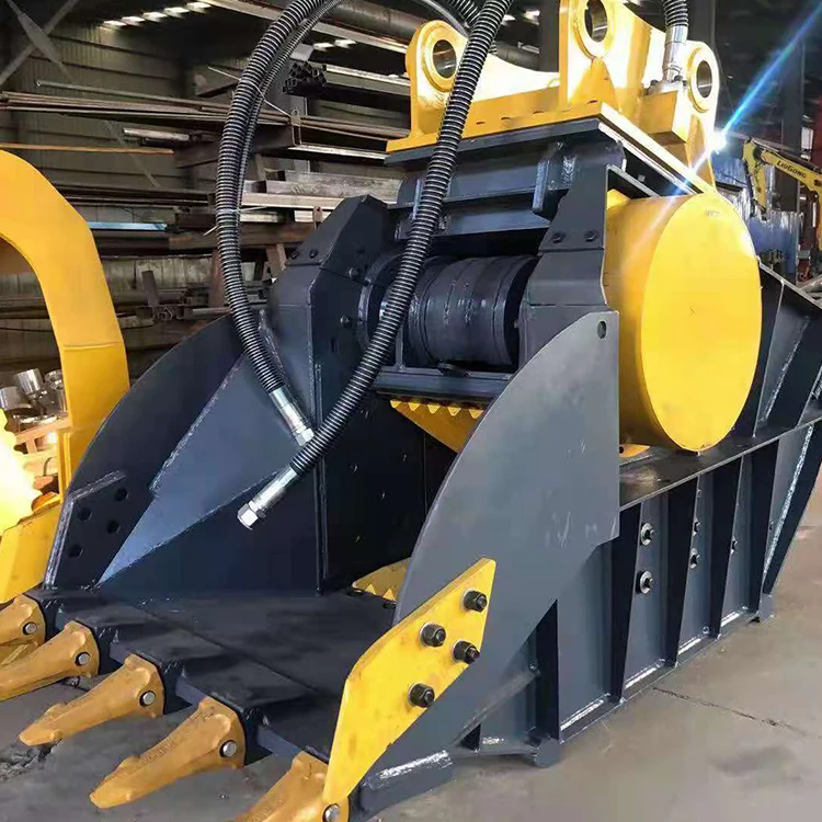 Multifunctional excavator crushing bucket rock crushing bucket