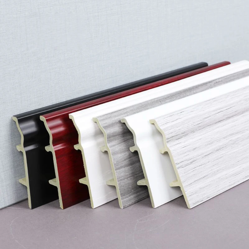Factory Price PVC Skirting Manufacturers PVC Skirting Board Baseboard for Flooring
