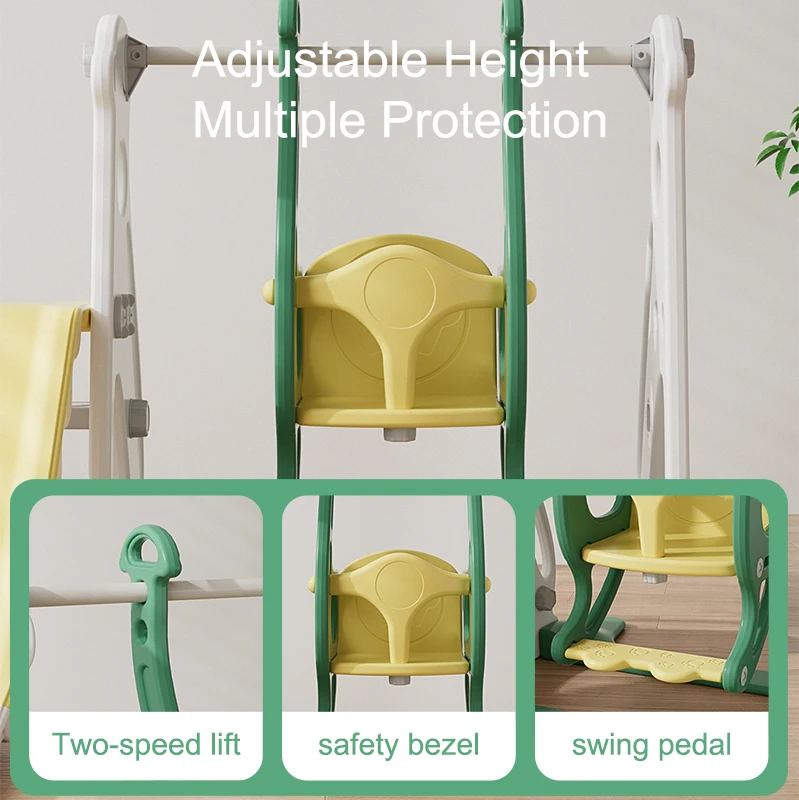 Custom Indoor Playground Sets Kids Slide Swing Equipment Children Baby Sliding Toys Toddler Plastic Amusement Park