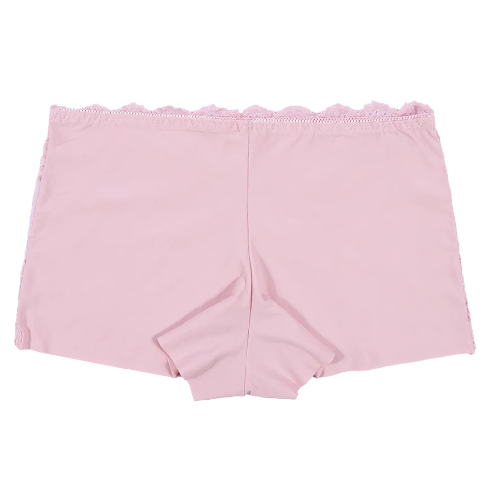 2023 Fashion design womens sexy lace contrast boyshorts underwear assorts solid nylon lace boxer briefs for ladies UOKIN 4318