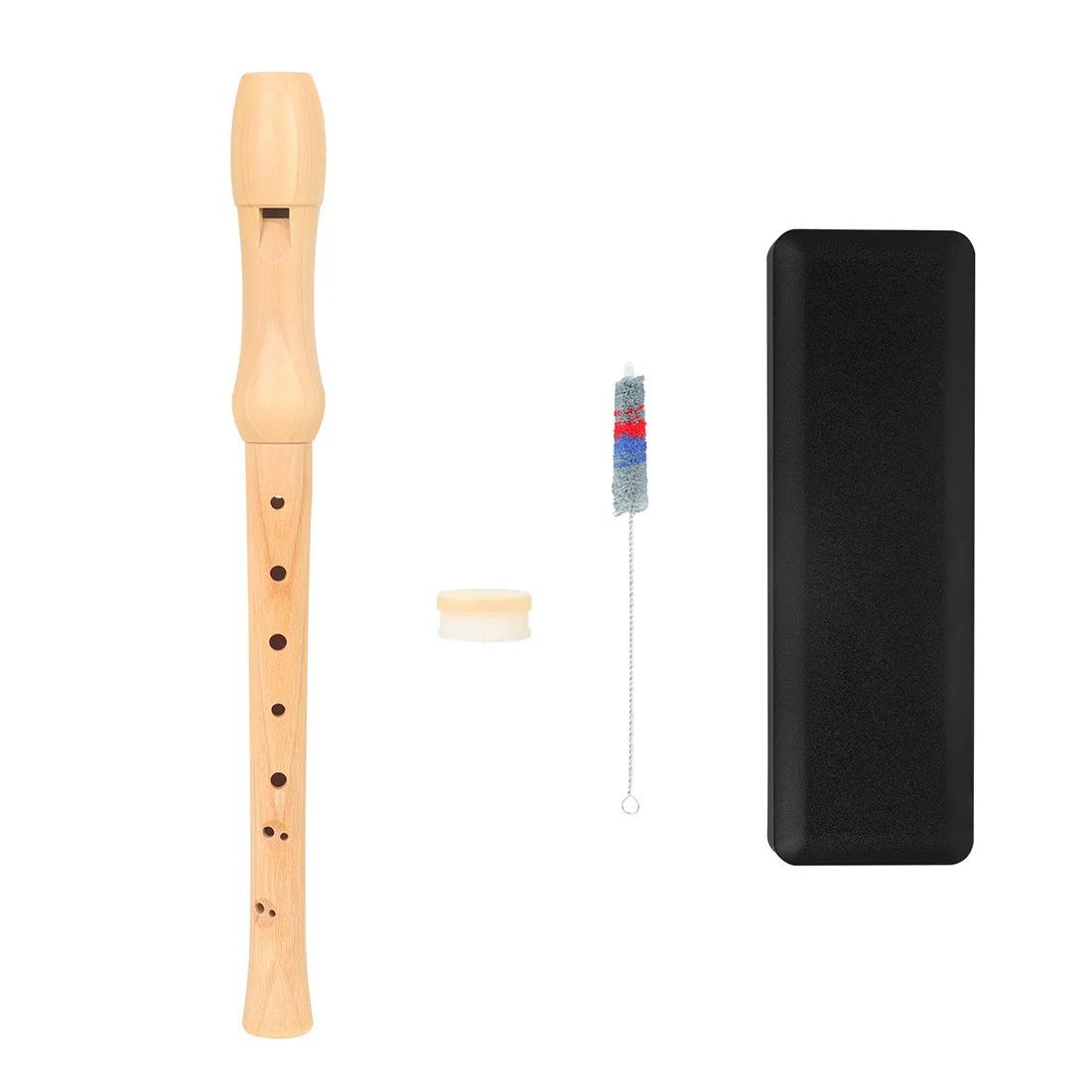 High pitched German 8-hole vertical flute, C-key British wooden vertical flute