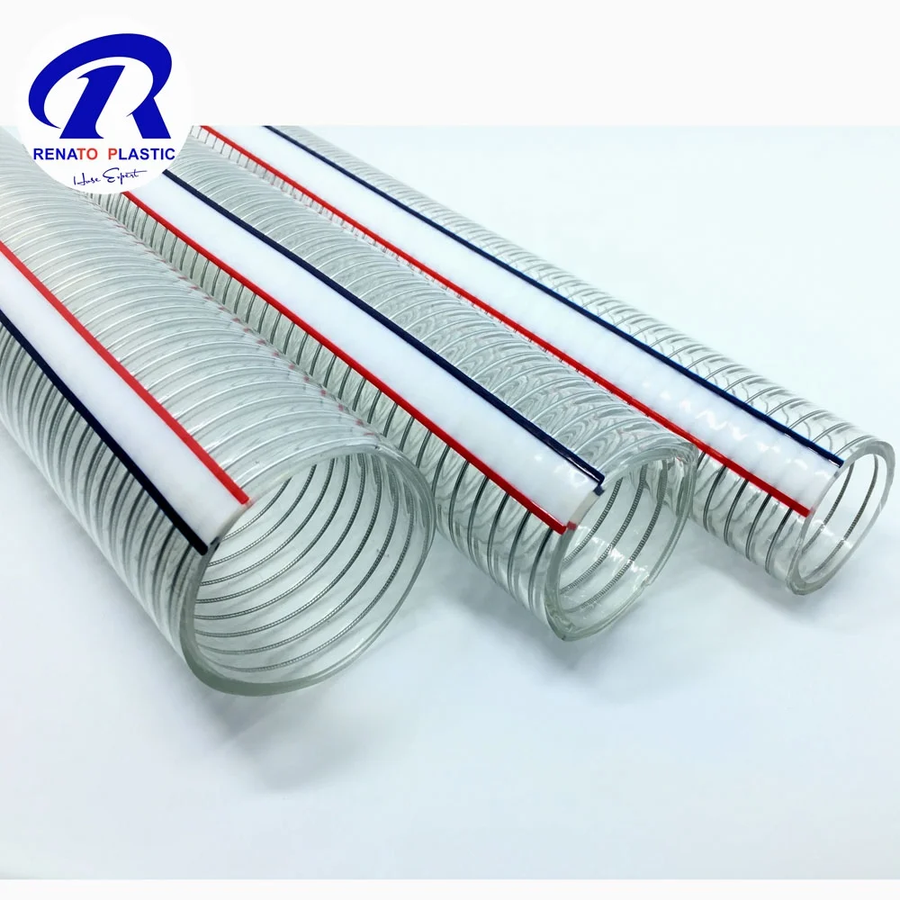 PVC Steel Wire Spiral Flexible Low Weight Air Duct Hose Fiber Composite High Pressure Hose