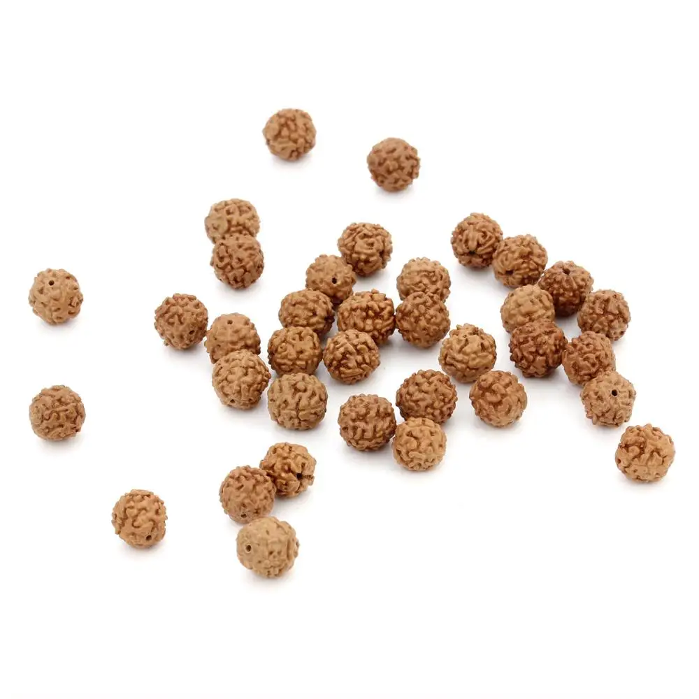  9 мм круглые натуральные бусины Bodhi 108 Браслеты китайские Rudraksha Mala для изготовления ожерелья ювелирных