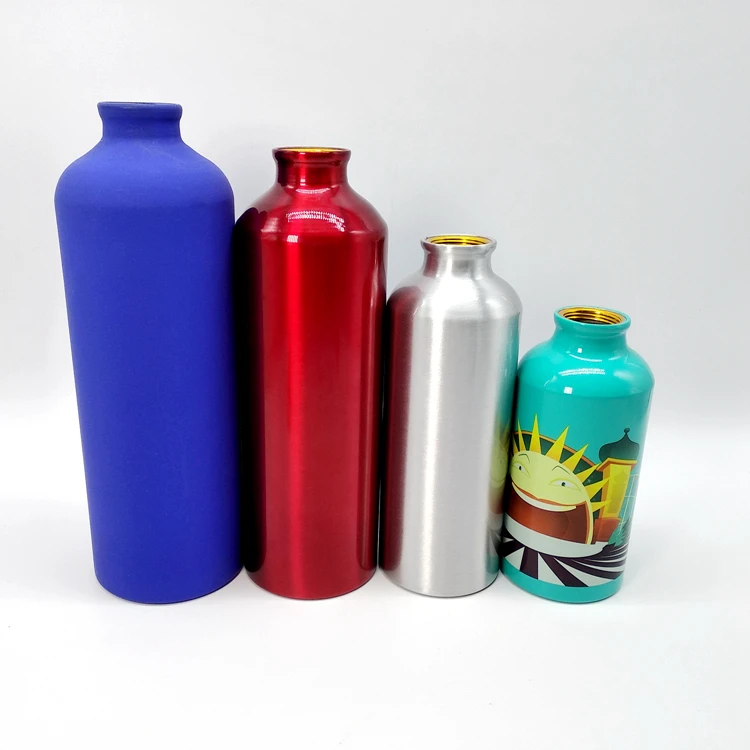 China Manufacture Oem Color Aluminum 1000Ml Water Bottle 1L Logo Golden Aluminum Bottle