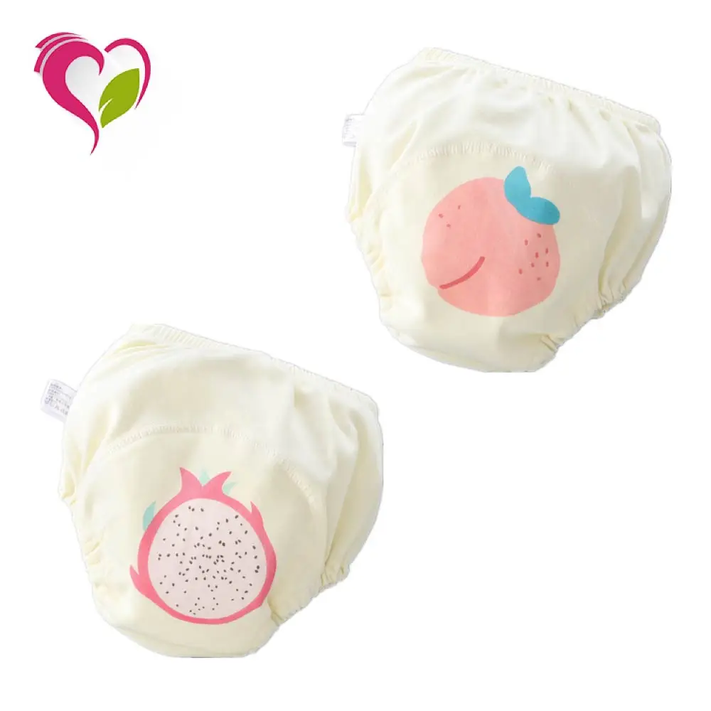 Factory Hotsale Cartoon Printing Waterproof Reusable Training Drypers Baby Pant Diapers Easy