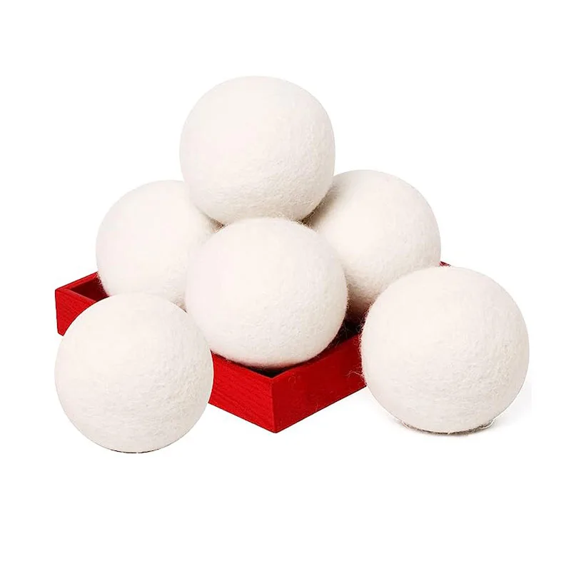 Reusable Natural Fabric Softener New Zealand Wool Dryer Balls Organic for Laundry Dryer Sheets Alternative Speed Up Dry Time