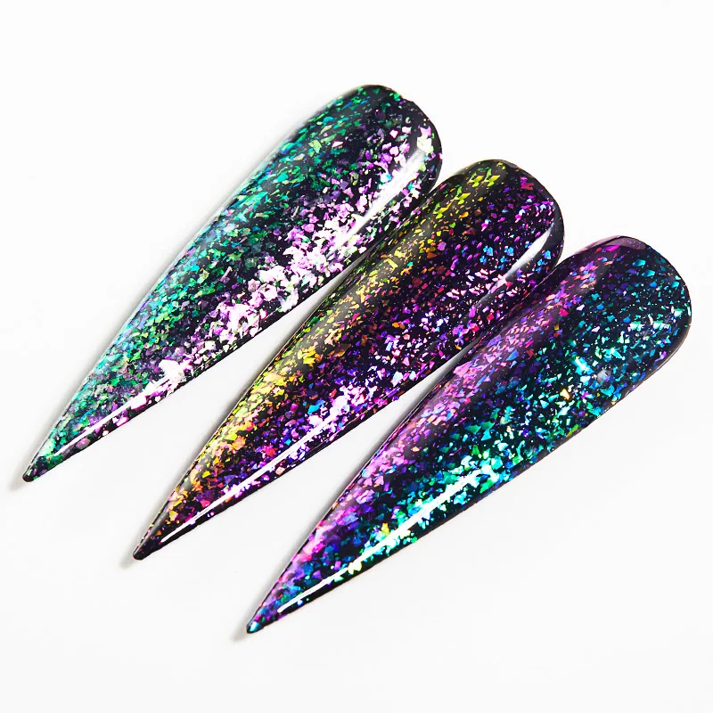 Nails Salon Professional Products Chameleon Flakes Aurora Galaxy Glitter Gelpolish Uv Gel Polish