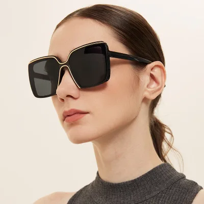 Fashion Plastic Party PC Frame AC Lens Sunglasses Square Plastic Women Sun Glasses UV400 Eyewear Eye Protection Decoration w41