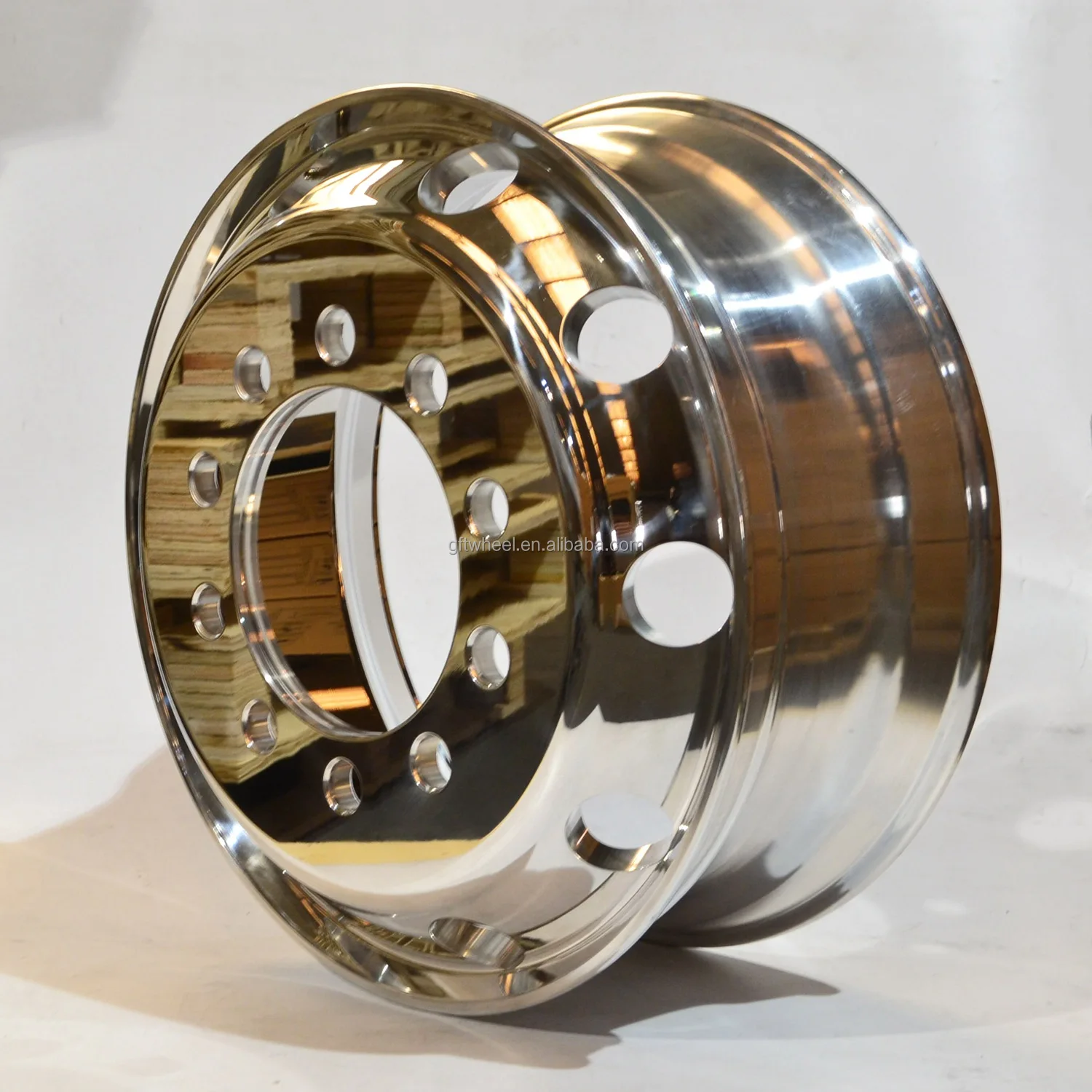 22.5*8.25 polished forged 10 holes bus alloy wheel