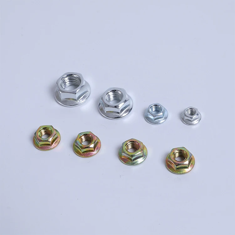 Hexagon Lock Nut With Flange Hex Self Locking Antiskid Hex Nut