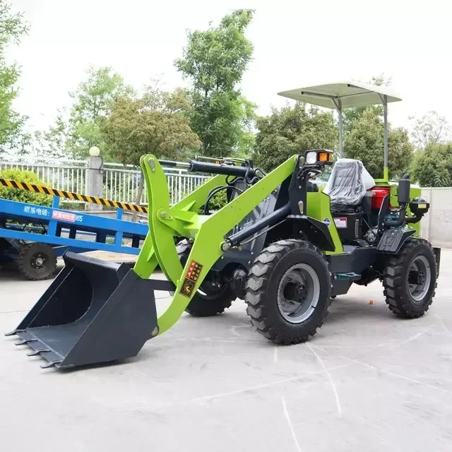 Hot Selling Hebei Custom Vehicle 2 ton Diesel Mini Wheel Loader Mini Front Loader  Small Farming Wheel Loader for Sale
