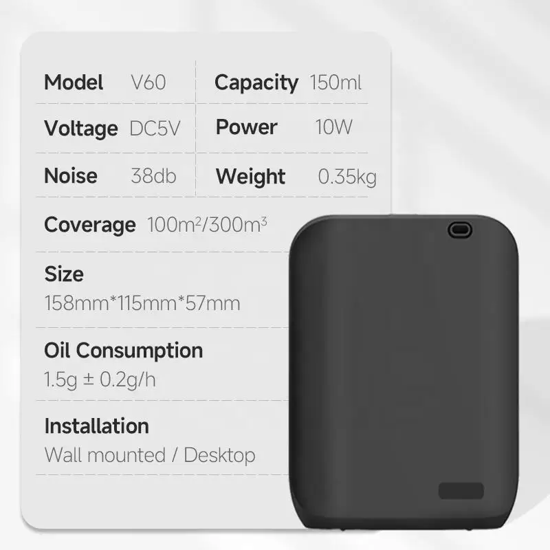 Hotel Air Freshener Scent Diffuser Machine B2B Marketplace Aroma Diffuser Smart Portable Oil Diffuser for Businesses