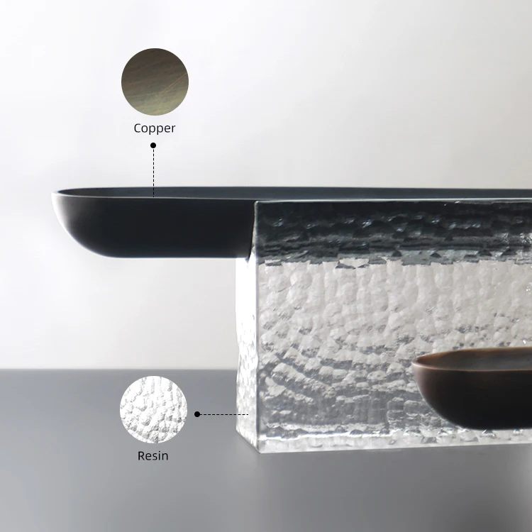 Luxury decorative metal crystal decor storage tray for home serving tray chocolate dried fruit plate