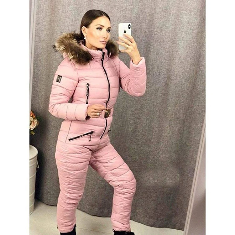 
Outdoor Winter Clothing Set Women Integrated Ski Suit 