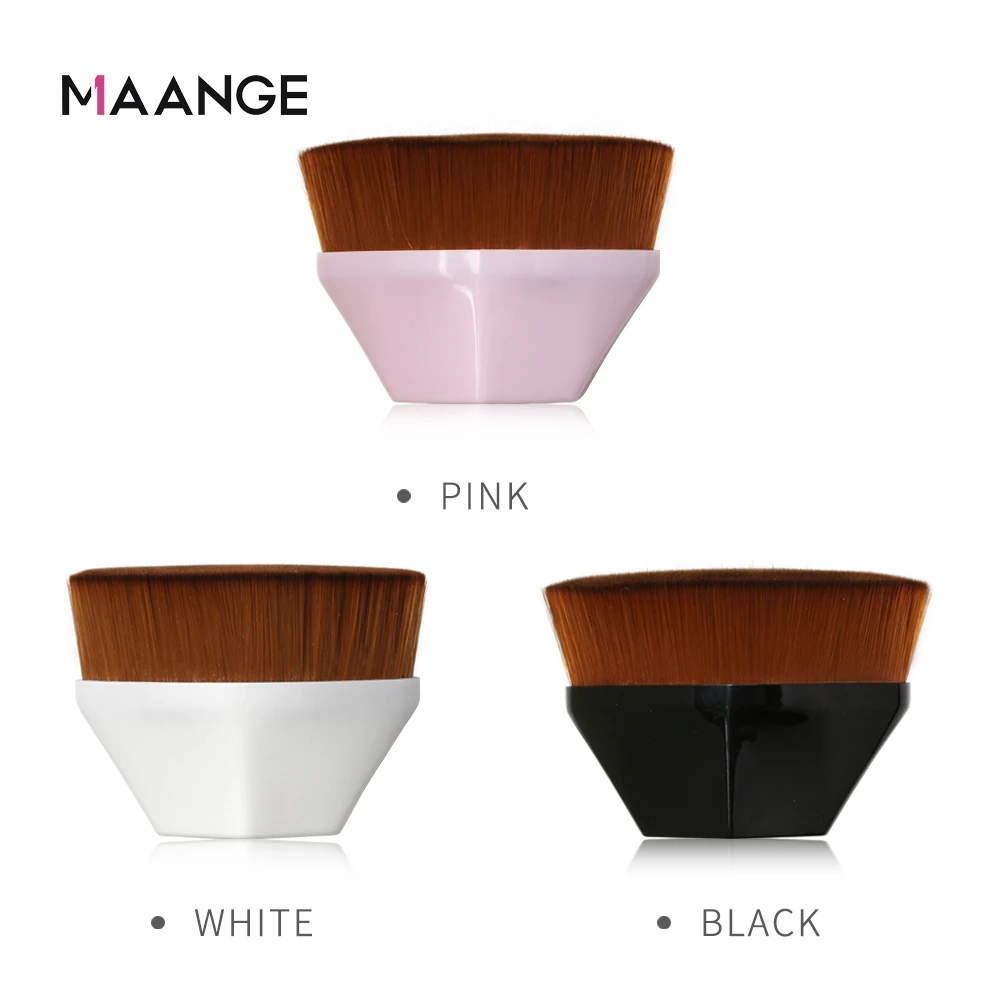 Maange Hot Sale Kabuki Makeup Brush New Flat Bb Cream Kabuki Rhombic Portable Foundation Brush Single Makeup Brush