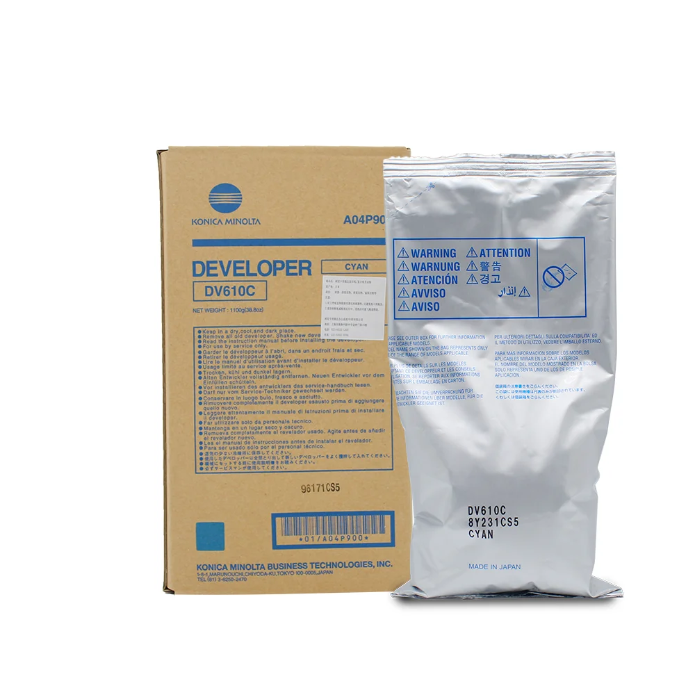 Оригинальный оригинальный DV614 Разработчик для KONICA MINOLTA BIZHUB PRESS bizhub C1060 C1070 C2060 C2070 C3070 C3080 производственный принтер