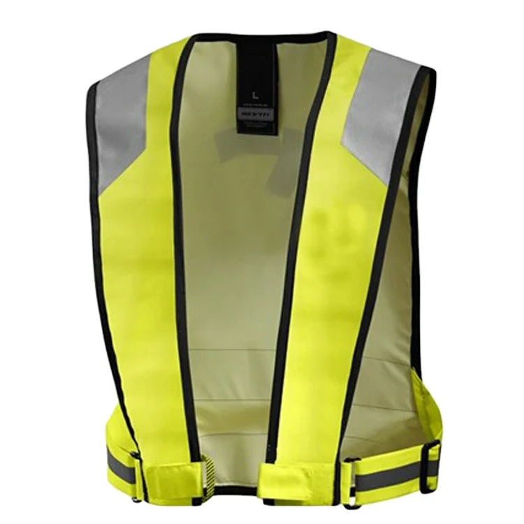 Hi Vis Airport Reflective Safety Workwear Bicycle Motorcycle Fluorescent Green Reflective Safety Vest