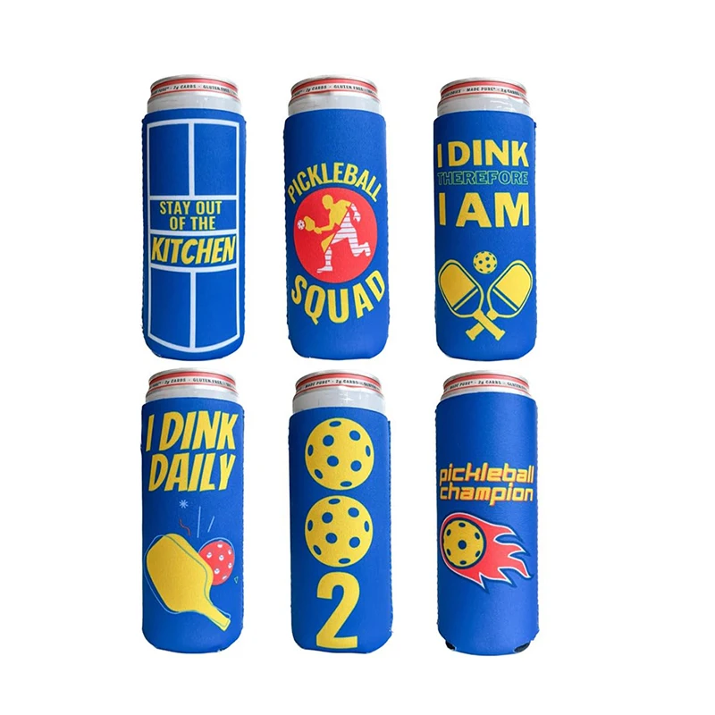Logo Printed Can Cooler Neoprene Neoprene Tube 375ML Beer Can Cooler Neoprene Stubby Holder