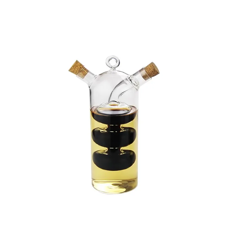 Glass olive oil bottle leak-proof dripping oil edible soy sauce vinegar seasoning jar kitchen supplies
