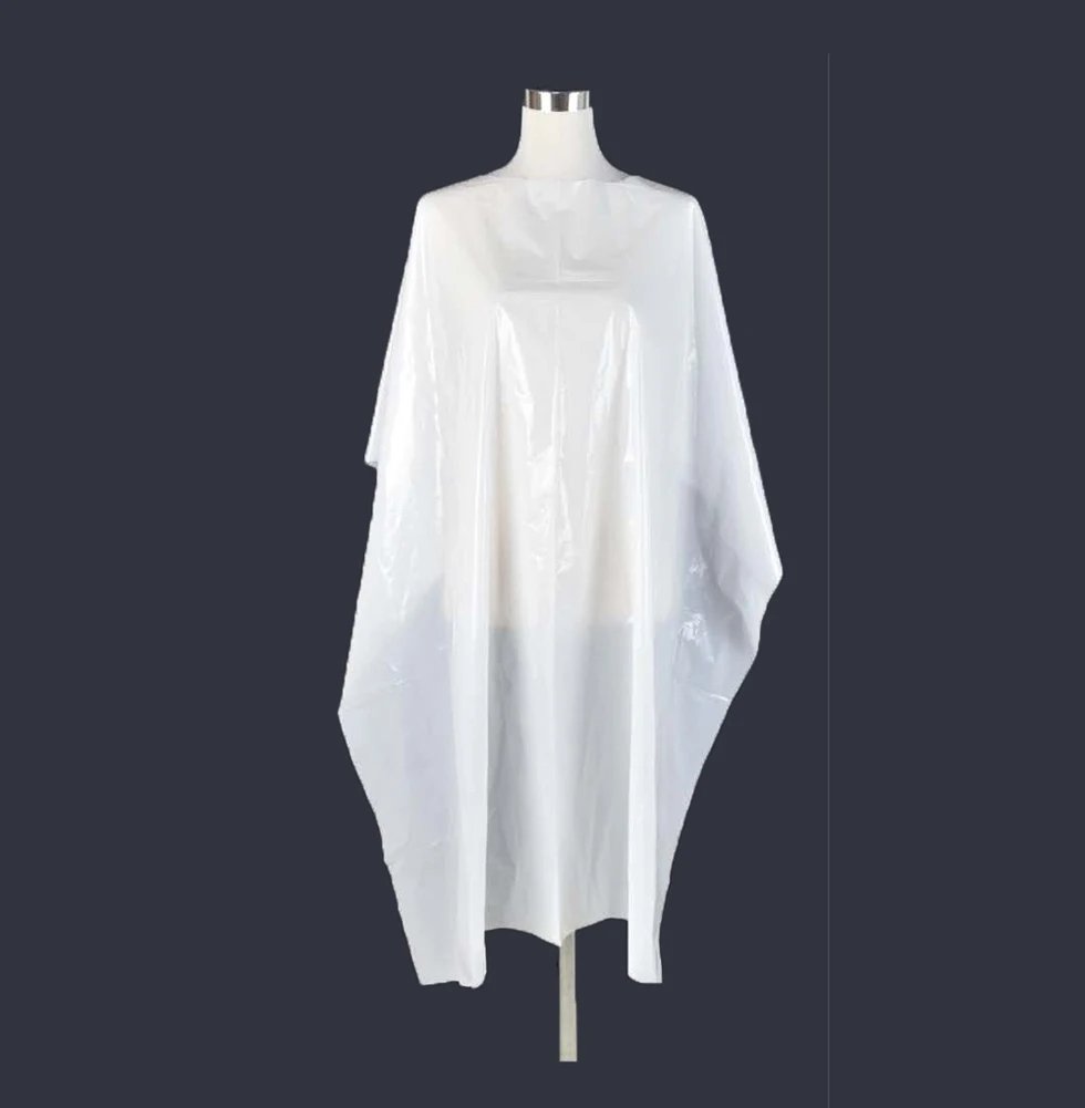 2020 New Disposable Hair Cutting Salon Barber Cape Hairdressing Color White Clean