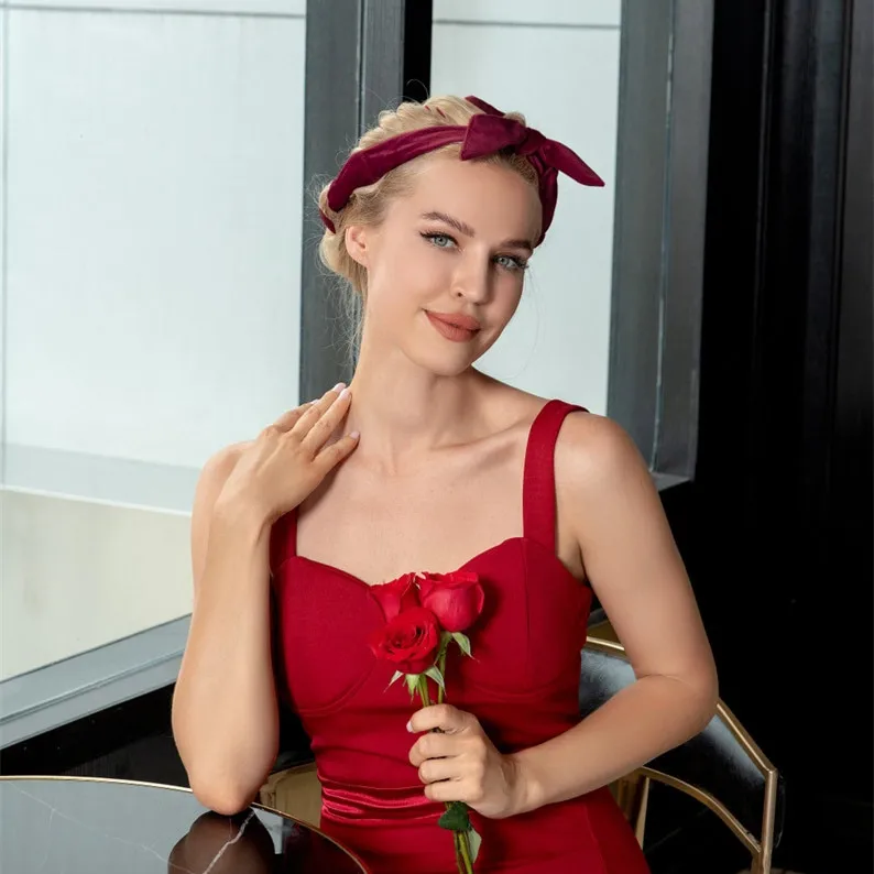 Multi-function heatless hair roller  velvet headband hair accessories filled cotton curl stick ribbon no heat hair curler