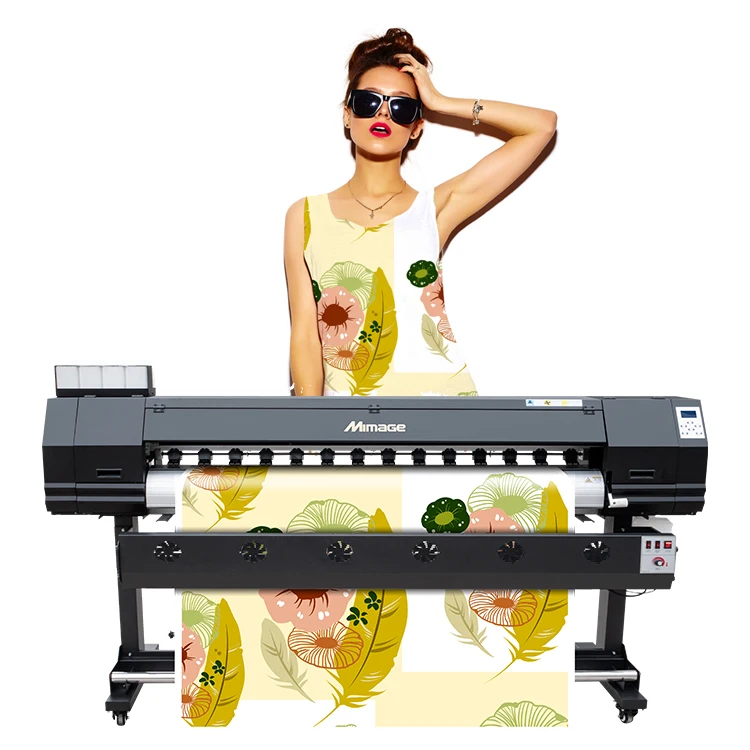 High Speed 1.8m/6ft 4720/3200 printhead sublimation textile fabric printing machine large format printer price