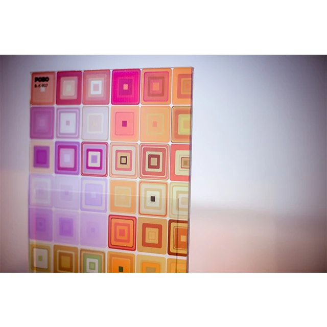 Factory Sale Customized Decorative Painted Texture Glass Stained Tempered Art Glass Sheet Partition Wall