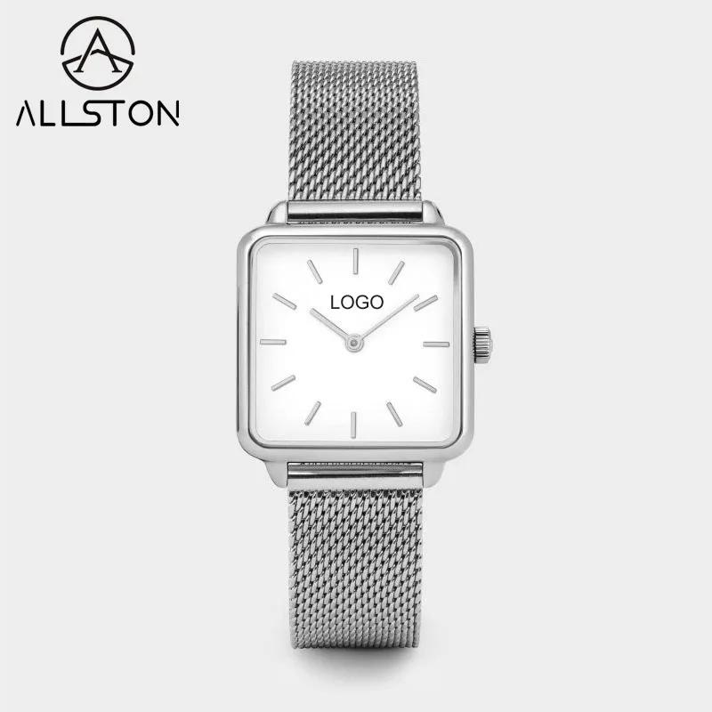 ASN-17 брендовые классические Серебряные часы для мужчин и