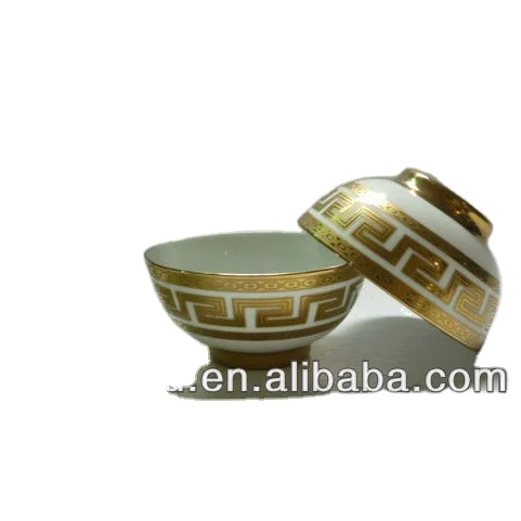 golden fine porcelain bowl in gift box