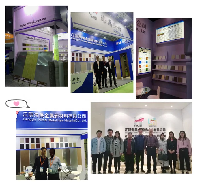 Golden Grain Metal Laminated Steel Sheet for Door Panel Decoration