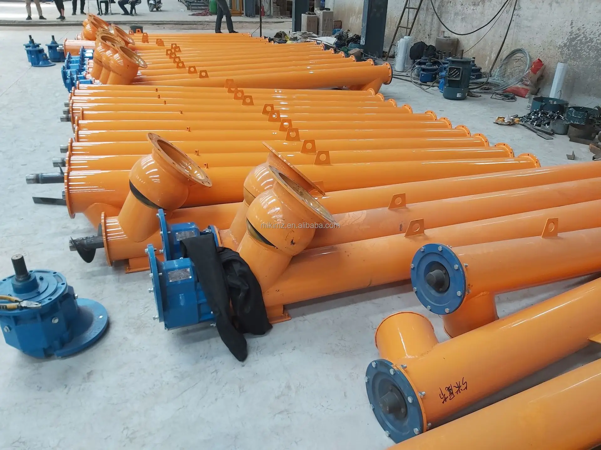 Песок гравий винтовой конвейер питатель шнек для бетона