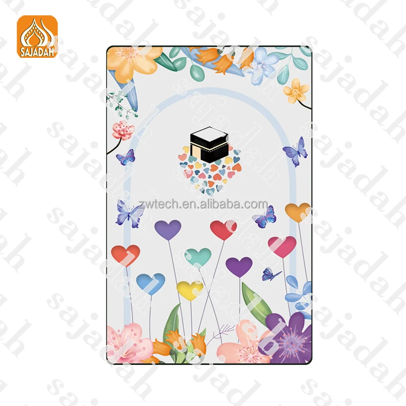 Sajadah DT1707 Kid Prayer Mat Wholesale Kaba Prayer Rug Electronic Turkiye Foldable Portable Muslim Islamic Toy Guran Lamp