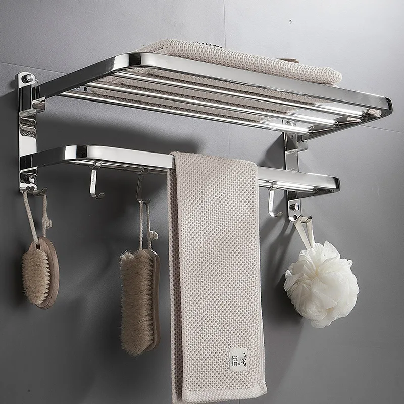 
304 Stainless Steel Towel Shelf Bathroom Towel Rack Bathroom Stainless Steel Towel Racks 
