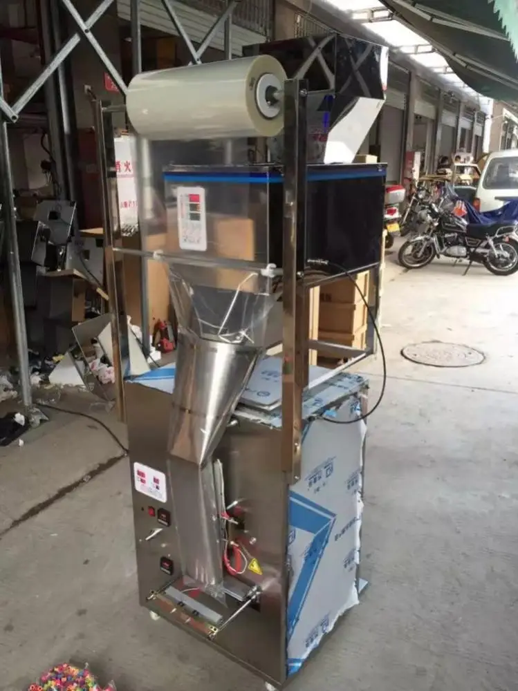 1200g Automatic plastic bag packing machine for banana chips and biscuit