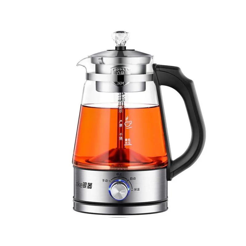1.3L large capacity tea maker glass fully automatic steam electric kettle household flower tea pot