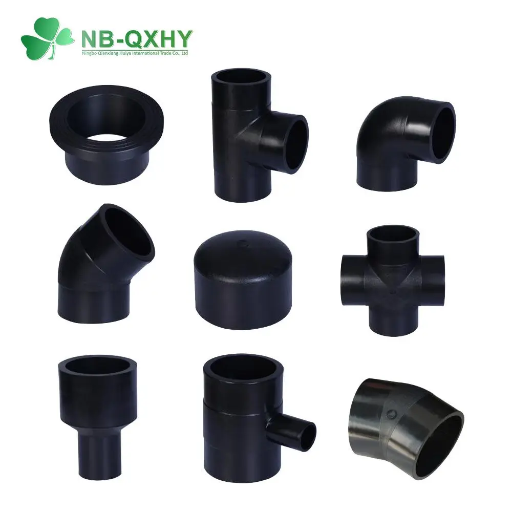 Manufacturer Tee Pipe Elbow Flange HDPE Pipe Fitting with Butt Fusion Welding Electrofusion for Irrigation Water Supply Mining