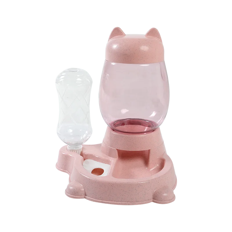 
Kimpets Food Water 2 In 1 Dispenser Automatic Pet Food Feeder Dog Bowl Cat Feeder 