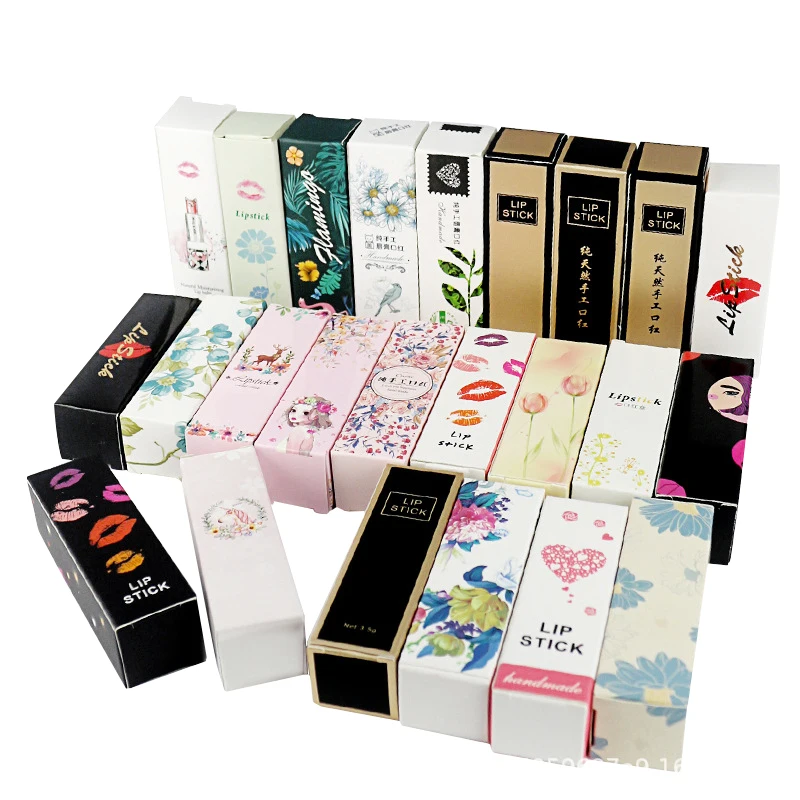 wholesale folding lipstick paper gift packaging box