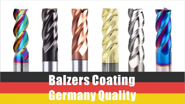 Карбид вольфрама BKEA 4 фреза с плоскими концевыми медным покрытием HRC55/58/60/65