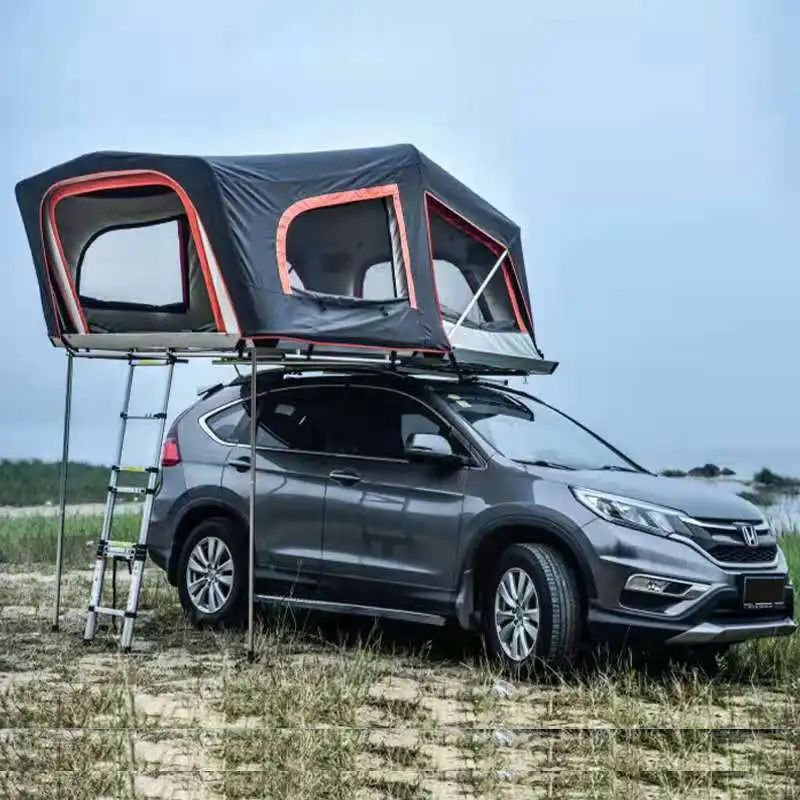 Factory directly sales new design aluminum good quality Portable outdoor moisture-proof camper folding hard shell roof top tents
