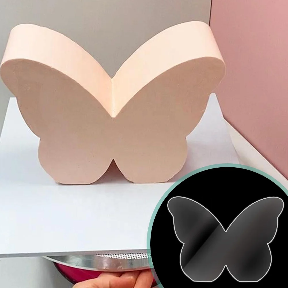 Акриловые диски для торта AK в форме бабочки скребок с кромкой крема инструменты украшения свадьбы