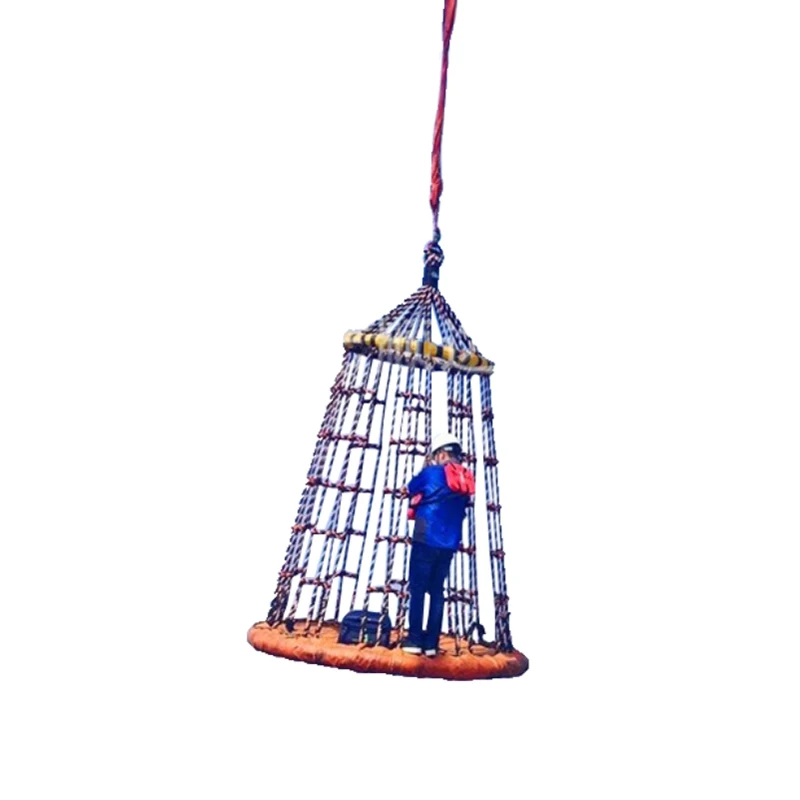 Factory Supply Nylon Net Personnel Transferring Basket At Oil Platform For Marine Offshore Cesta de traslado de personal
