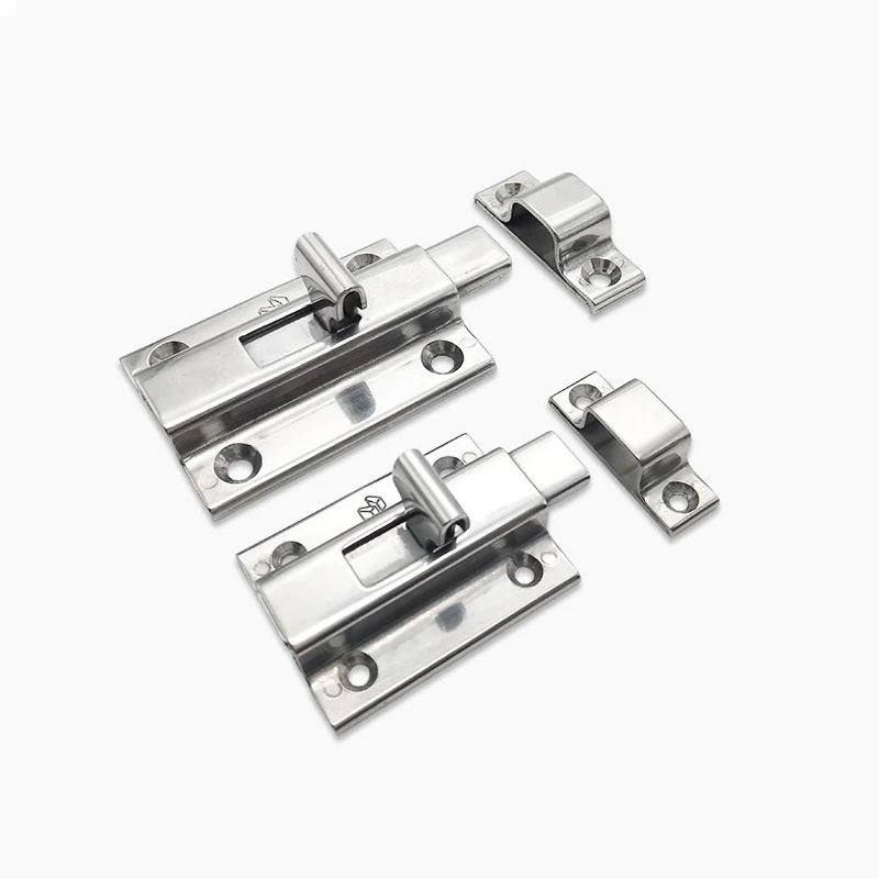2 inch Stainless Steel Brushed Surface Solid Latch Barrel Bolt Door Security Slide