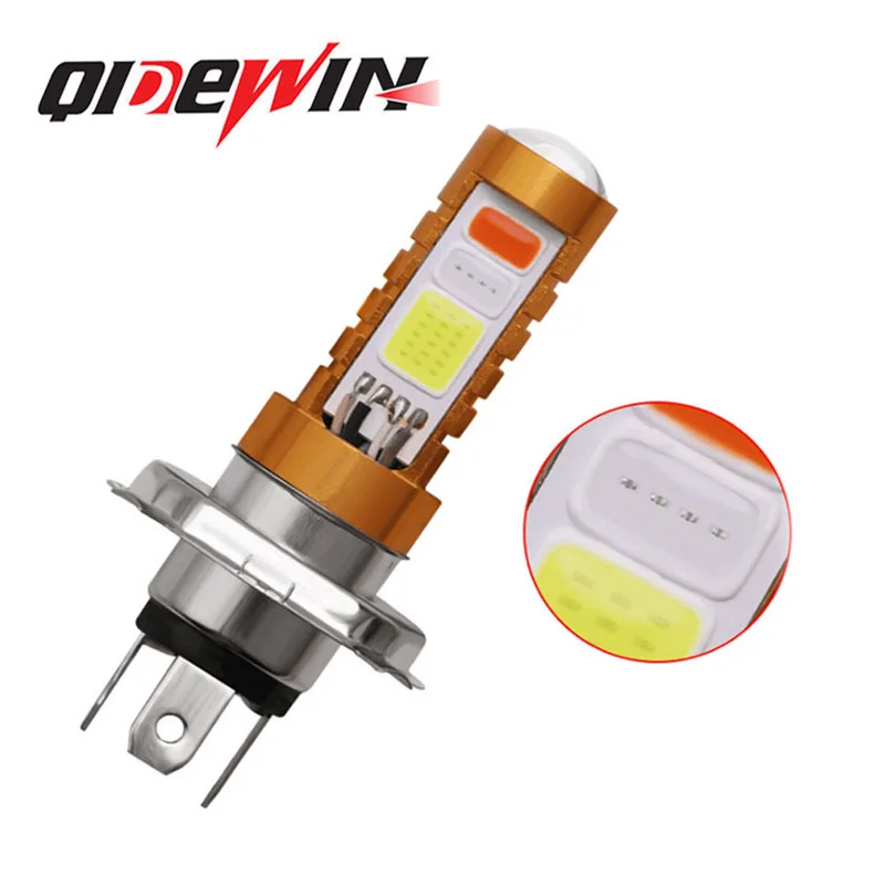 led Lens White Blue red Hi Lo Lamp Scooter Accessories Fog Lights 12V BA15D BA20D H6M 3Colors COB LED Motorcycle Headlight Bulbs