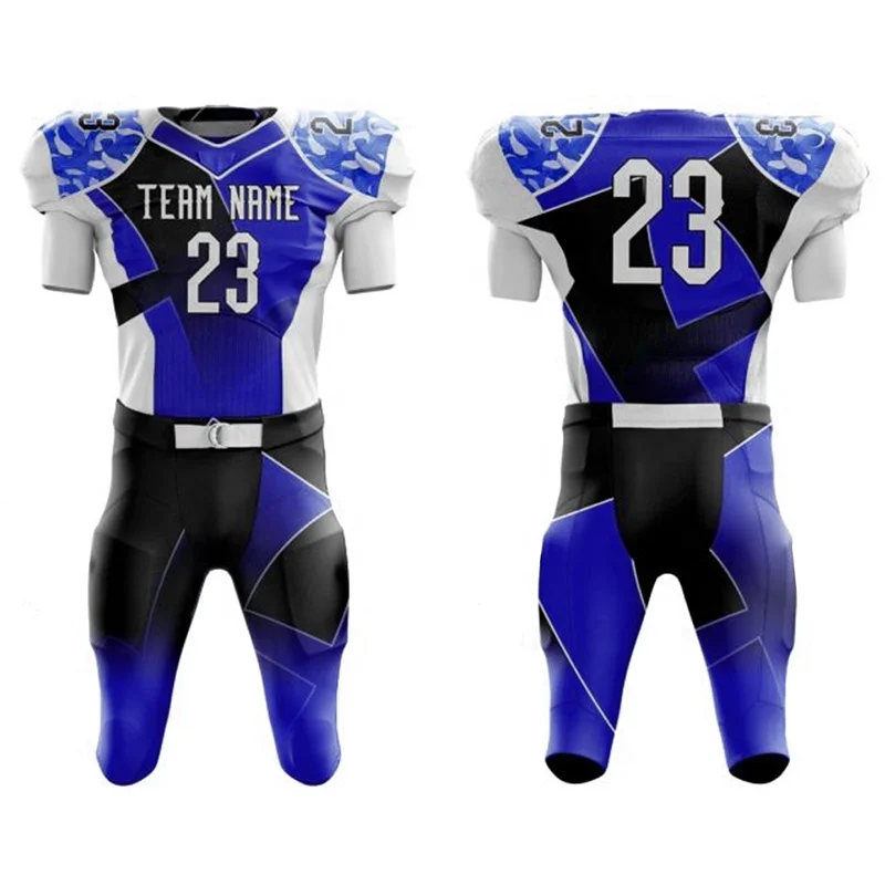 High Quality Unique Wholesale Customized American Football Uniform / Team 100% polyester American Football Uniform