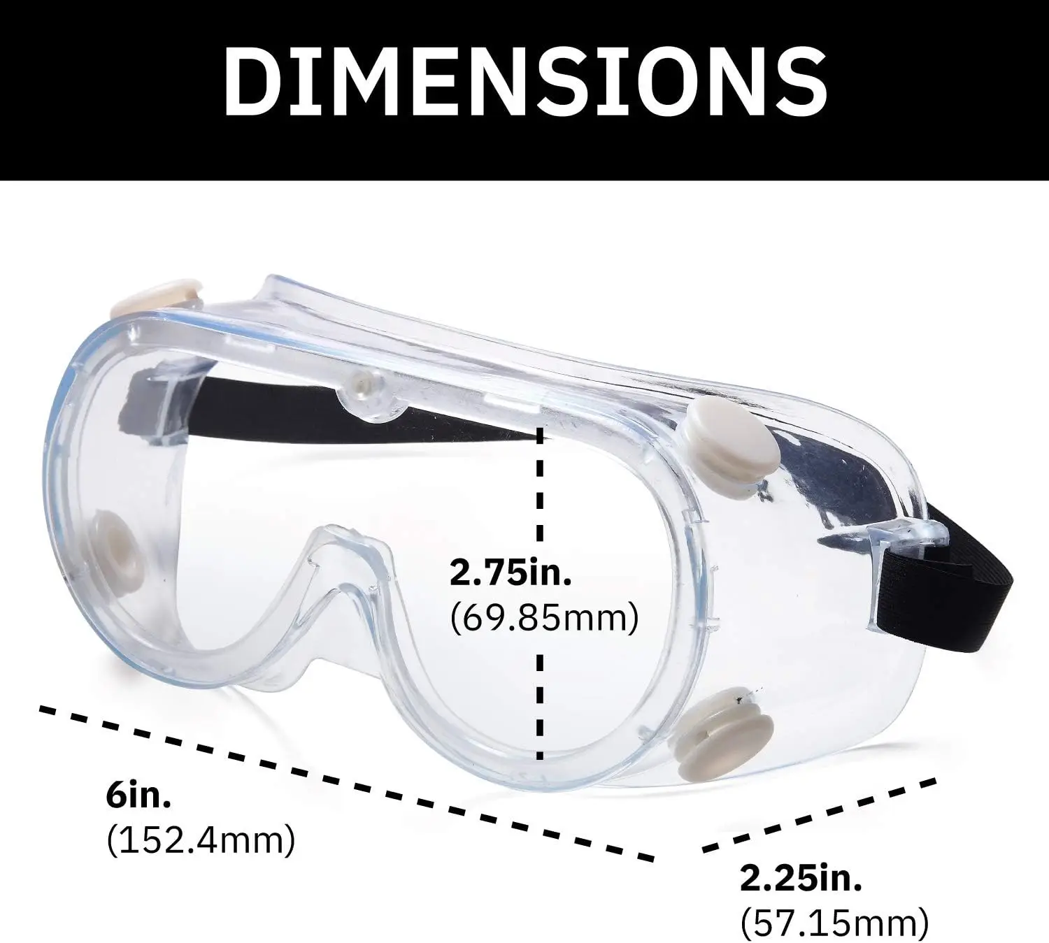Advanced UVEX Glasses Safety Anti-Fog Protective Safety Goggles Lab Goggles
