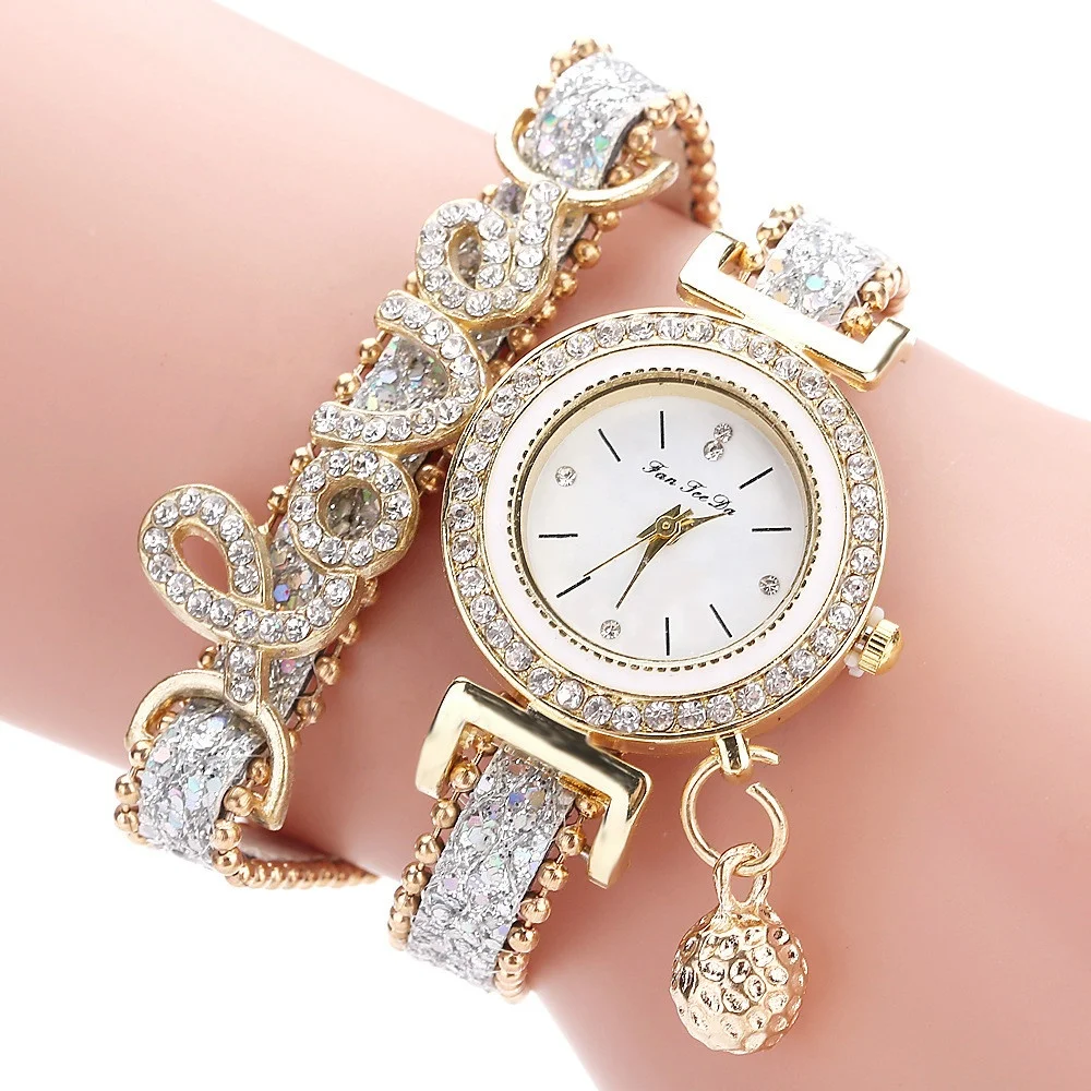 exquisite love pendant diamond ladies watch